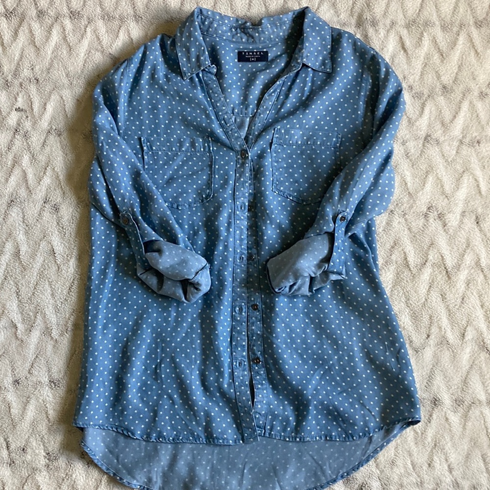 Tinsel Chambray Blouse